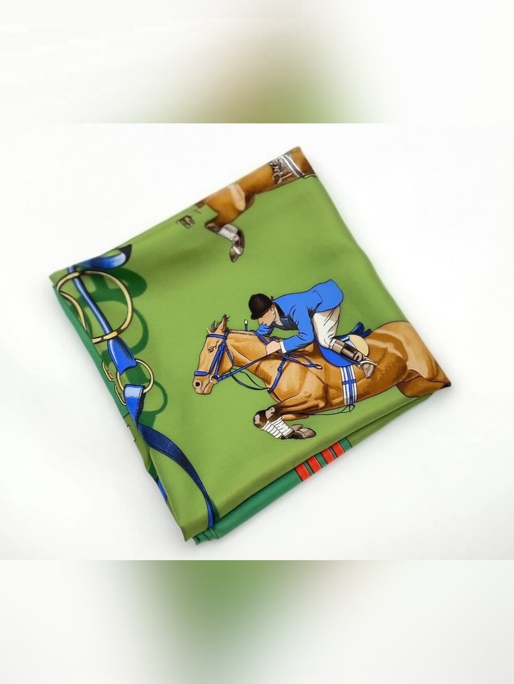 Hermès Jumping Carré 90 Silk Scarf Horse Equestrian - Picture 4 of 14